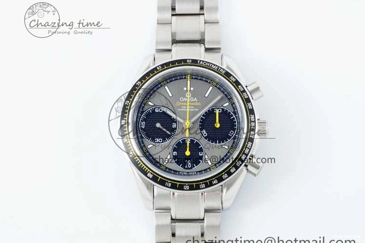 0215 Speedmaster Racing Master SS HKF Best Edition Gray Black Dial on SS Bracelet A Sustainable 7805